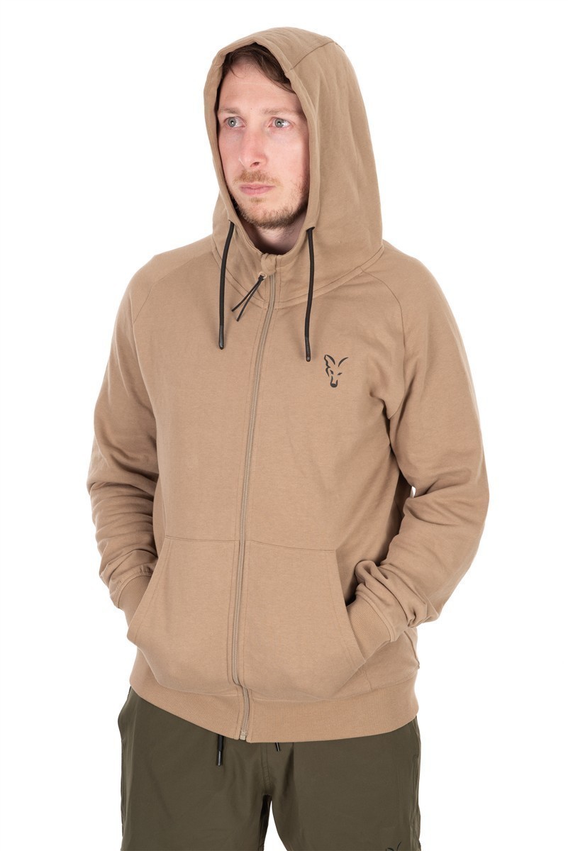 Fox Collection LW Zip Hoody - Tan Ltd Fox Collection LW Zip Hoody - Tan Ltd 3XL