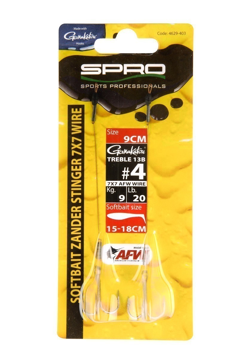Spro Softbait Zander Stinger; 9 Kg; 9 cm; # 4