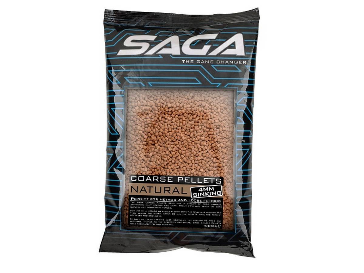 Saga Coarse Pellets sinking; Natural; 6 mm; 700 gr.