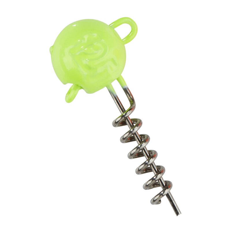 Balzer Shirasu UV-Active Screw in Jighead Yellow; 7,5 gr; Qty. 5