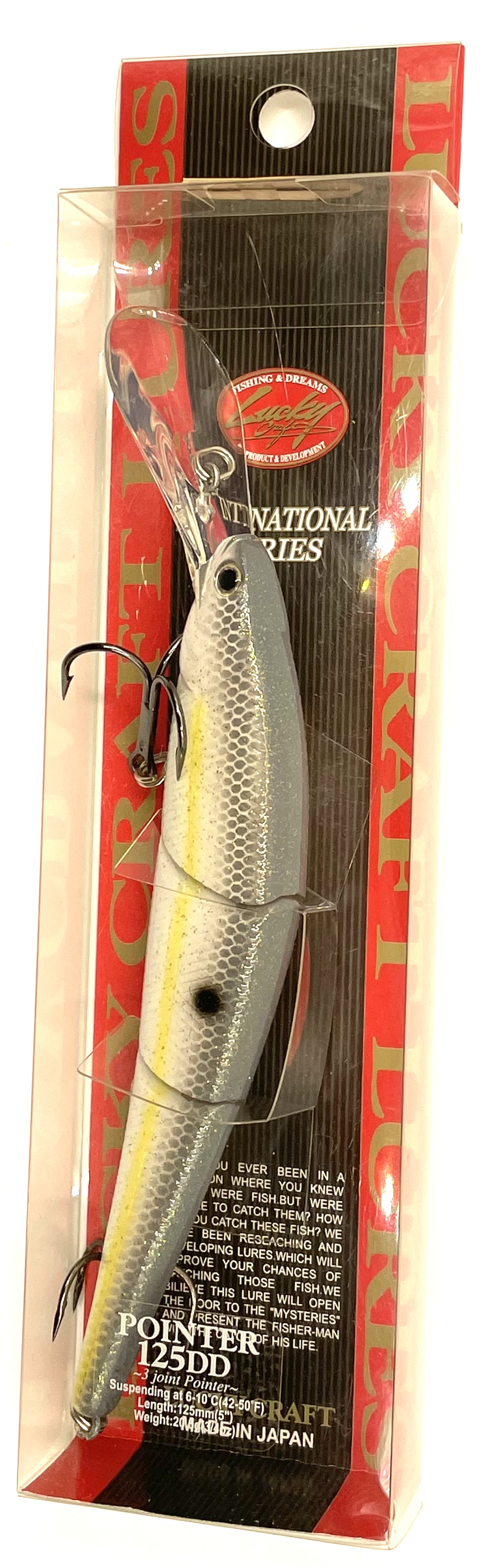 Lucky Craft Pointer 125 DD 3 teilig, suspending, 125 mm, 20,5 g, Sexy Chartreuse Shad