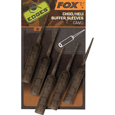 Fox Camo Naked Chod / Heli Buffer Sleeves; Qty. 6