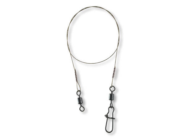 Prorex 7x7 Stahlvorfach m. Wirbel u. Karabiner L: 20 cm 15 kg 2 Stück