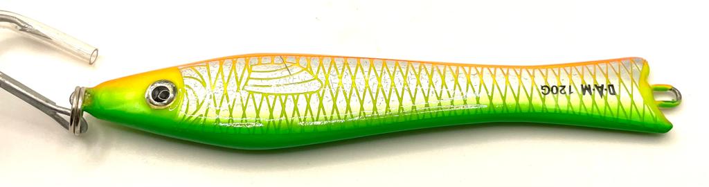 DAM Blitz Pilker 120 g grün/orange