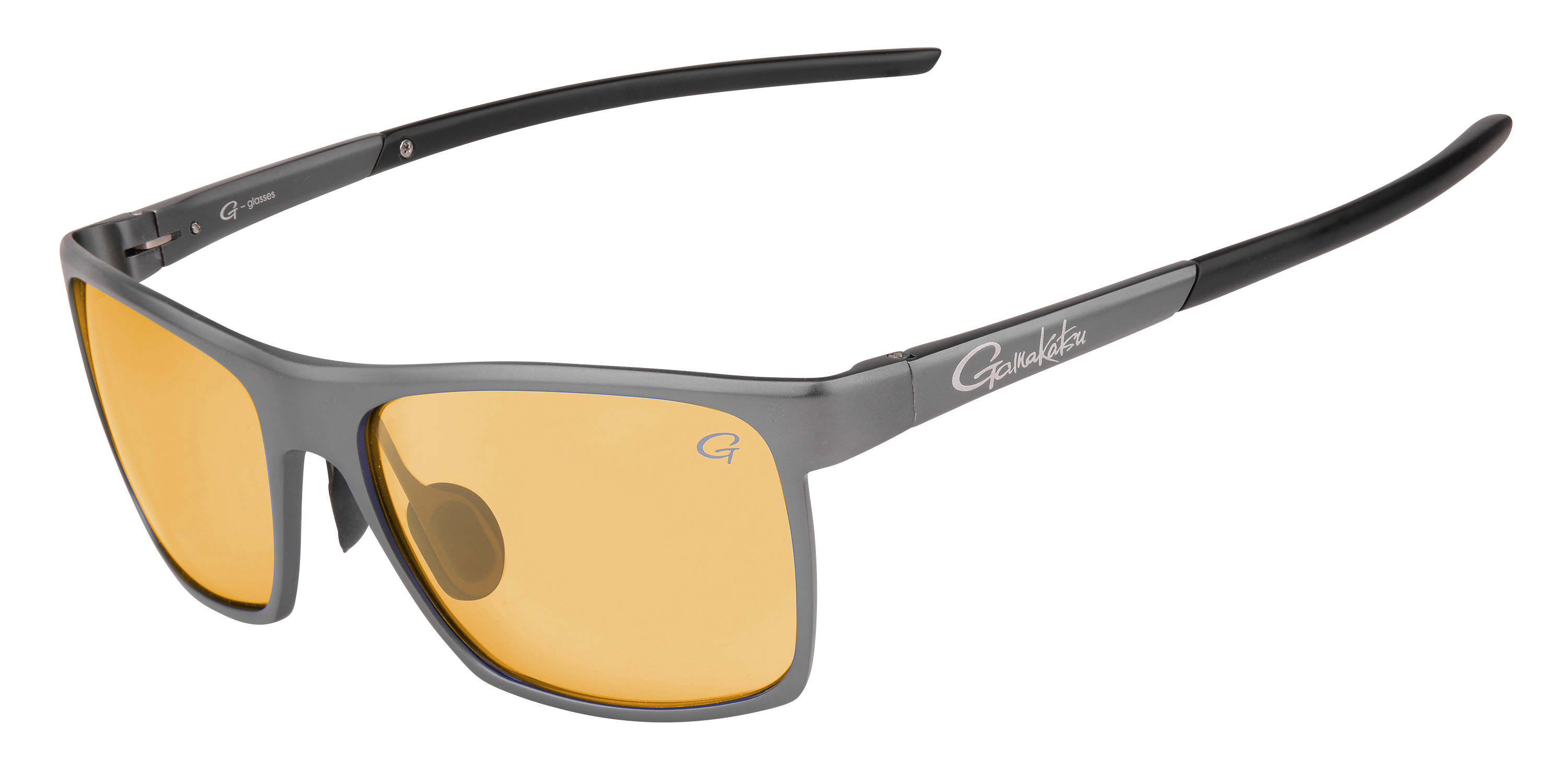 Gamakatsu G-Glasses Alu Anthrazit / Amber