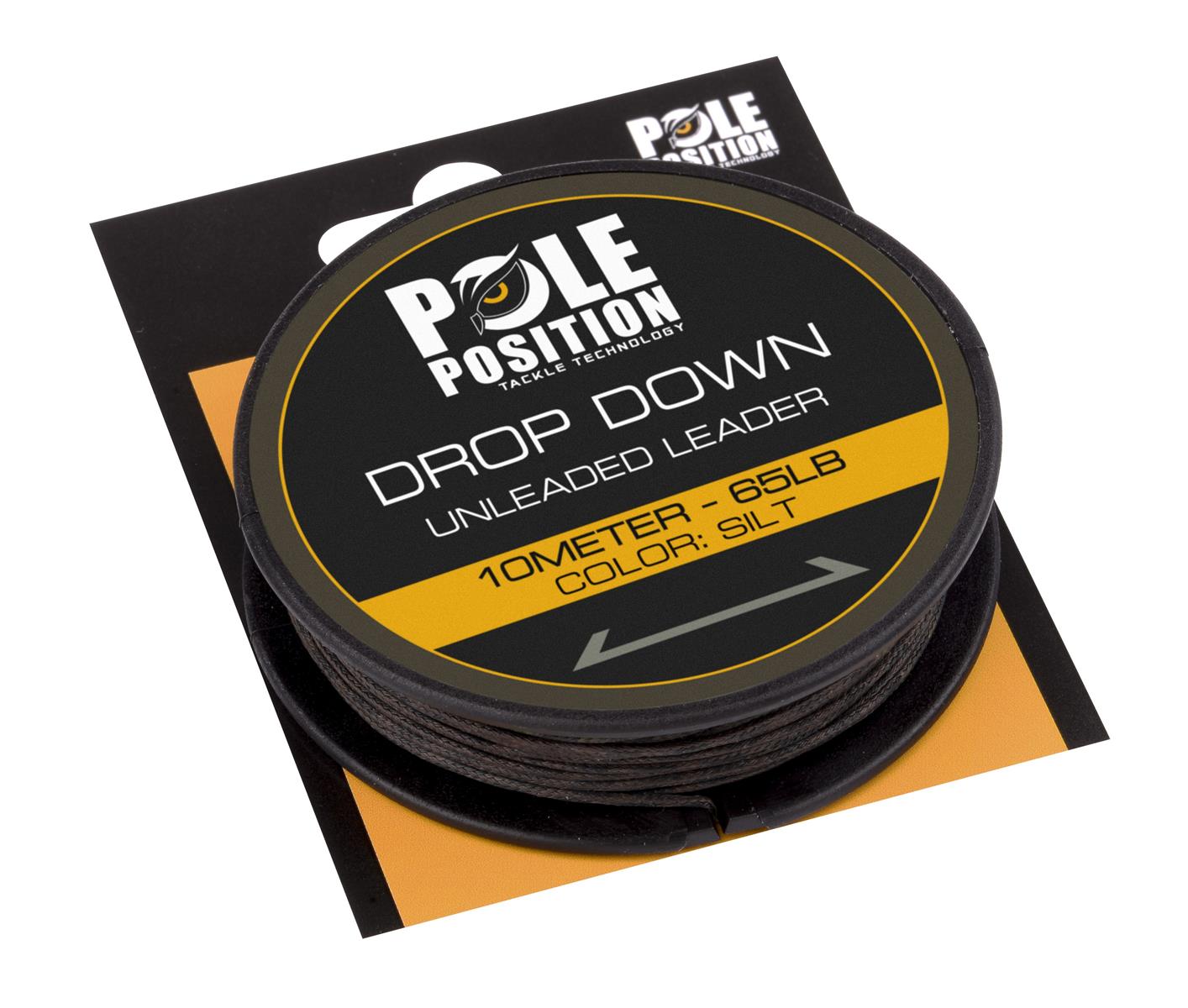 Pole Position Drop Down Unleaded Leader; Silt; 65 Lb; 10 m