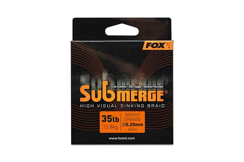 Fox SUBMERGE ORANGE SINKING BRAID 0,30 mm / 24,9 kg / 55 lb 600 m
