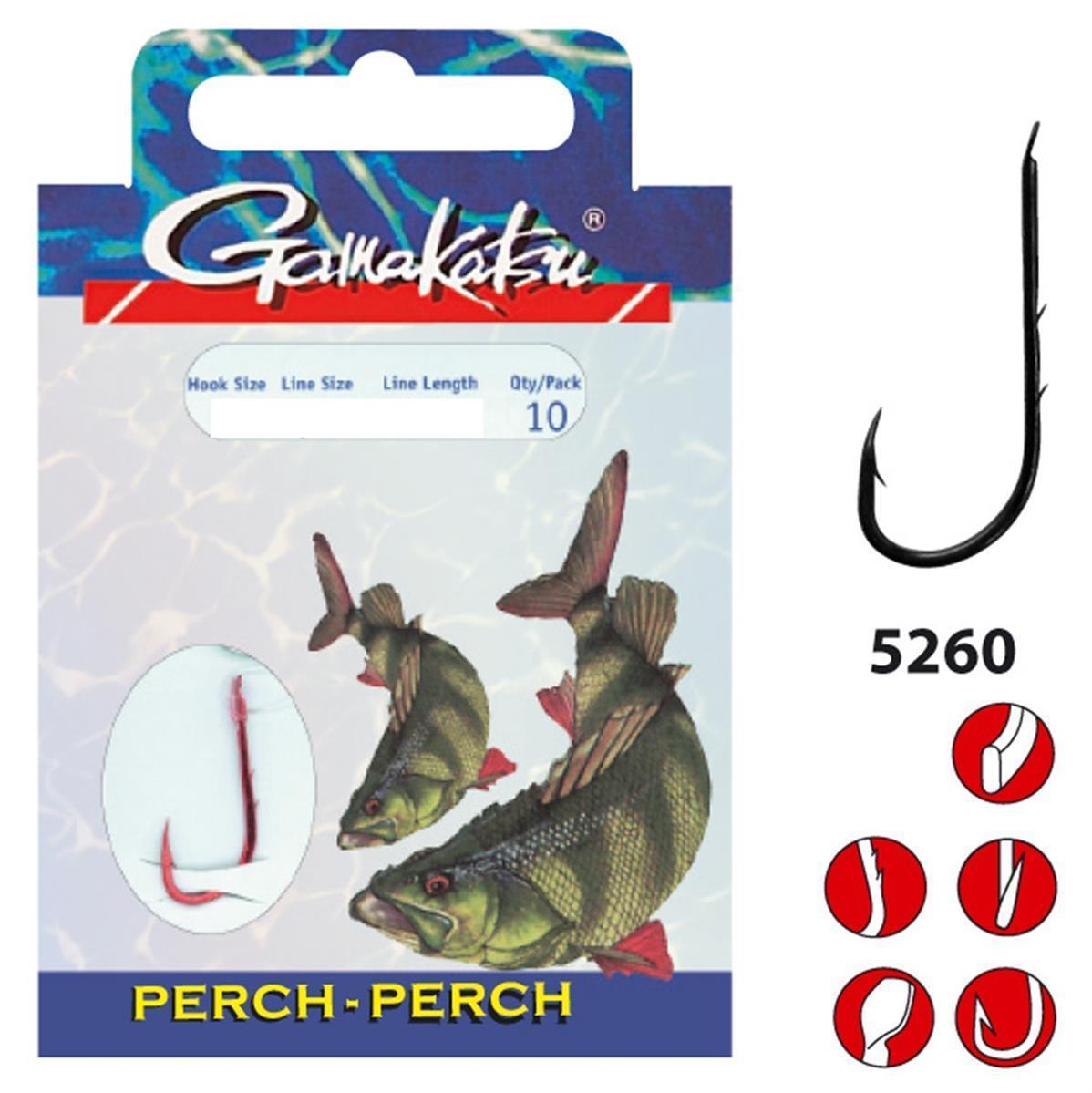 Gamakatsu Barsch LS-5260 Rot 50 cm # 10 / 0,18 mm Gamakatsu Barsch LS-5260 Rot 50 cm # 10 / 0,18 mm