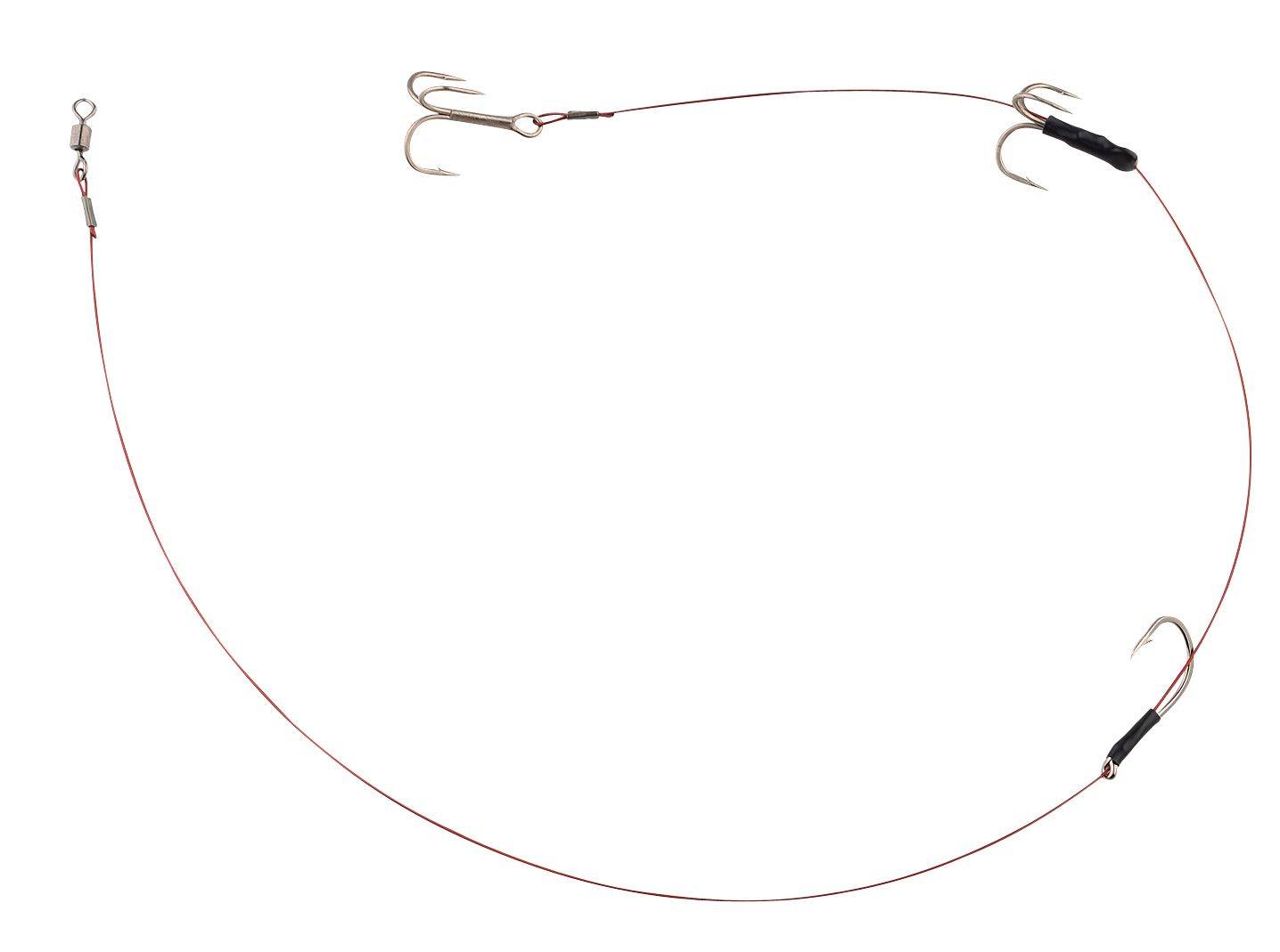 Spro Adjustable Deadbait Rig L: 30 cm / 2 x # 4 / 9,1 kg