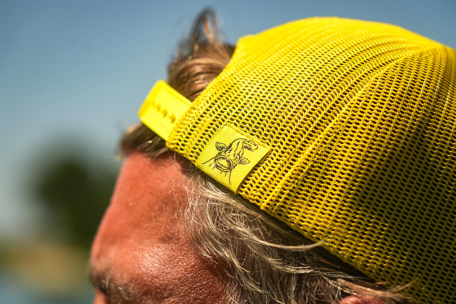 Black Cat Black & Yellow Trucker Cap