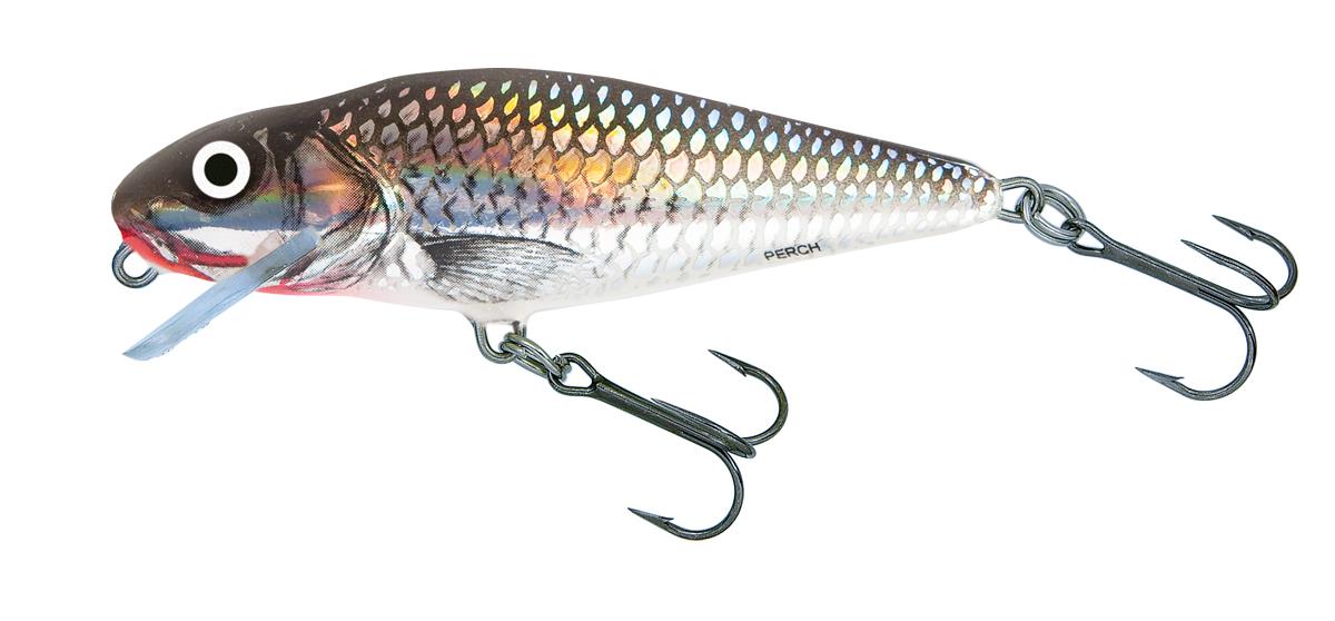 Holo Grey Shiner 12cm Shallow Runner