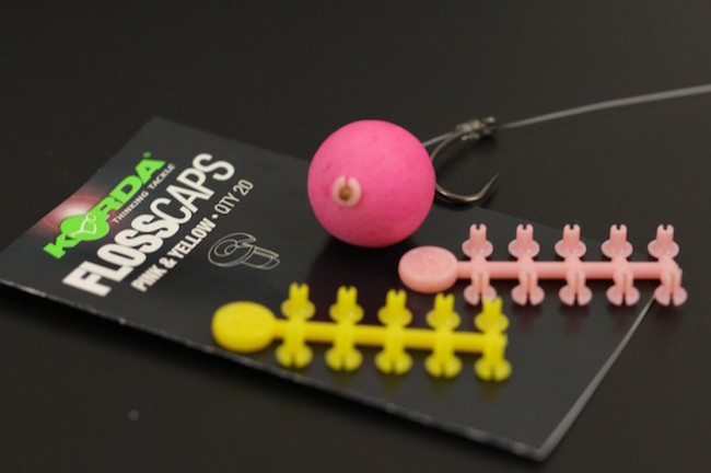 Korda Floss Caps Pink & Yellow; Qty. 20