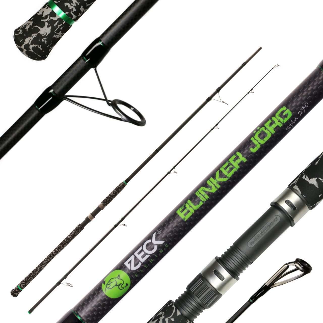 Zeck Blinker Jörg Spin 270 L: 2,70 m Wg: 30 - 180 g