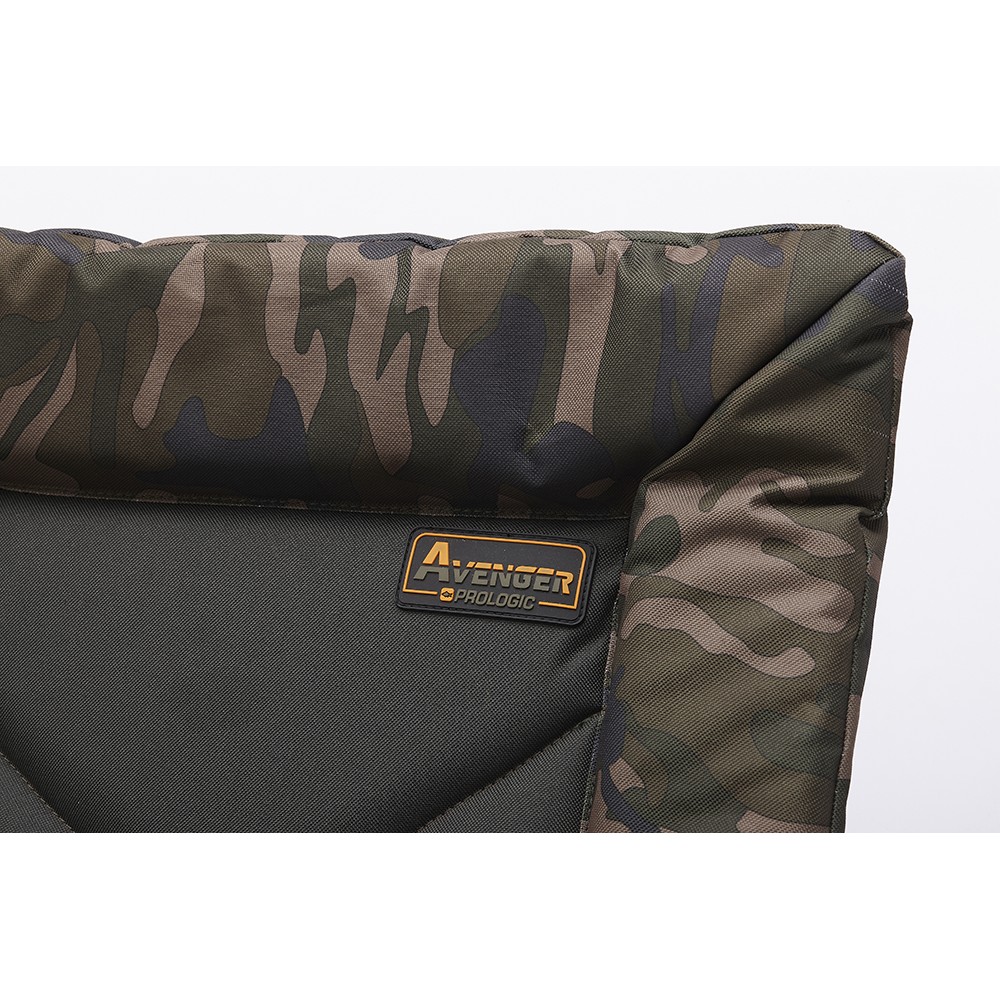 Prologic Avenger Comfort Camo Chair W/Armrest & Covers 140KG Prologic Avenger Comfort Camo Chair W/Armrest & Covers 140KG