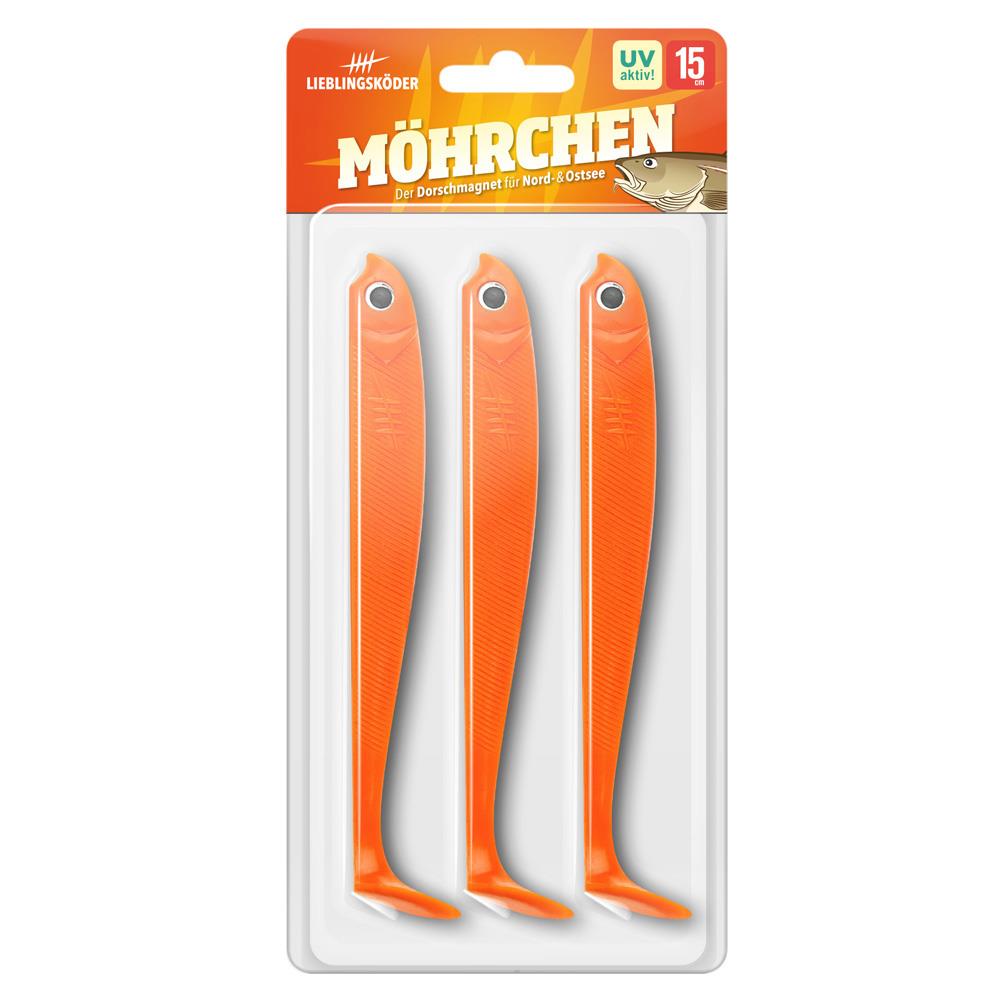 Lieblingsköder Möhrchen; 15 cm; 3 Stück; Hafen und Küste