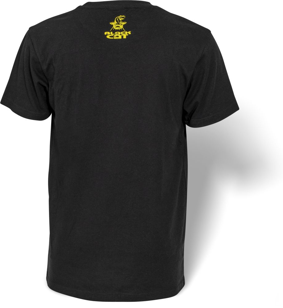 Black Cat Black Shirt Schwarz Medium