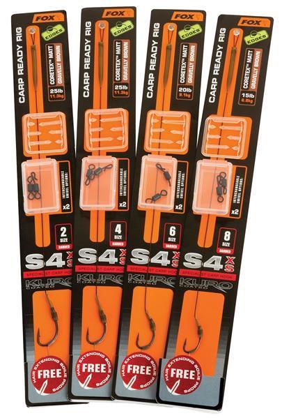 Fox Edges S4 Carp Rig Kit Sz. 4 25 Lb 