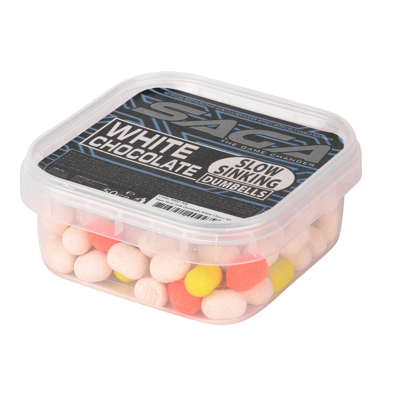 Saga Slow Sink Dumbells; 50 gr. White Chocolate Saga Slow Sink Dumbells; 50 gr. White Chocolate