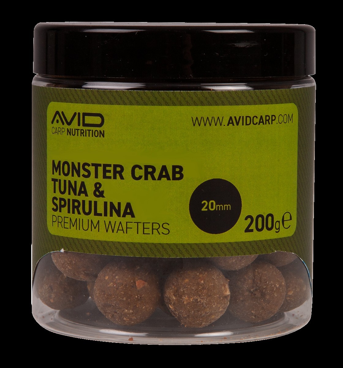 Avid Carp Premium Wafters 200 g / 20 mm Monster Crab, Tuna & Spirulina Avid Carp Premium Wafters 200 g / 20 mm Monster Crab, Tuna & Spirulina