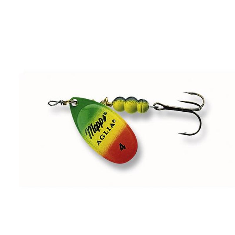 Mepps Aglia Grün / Gelb / Rot Gr. 4