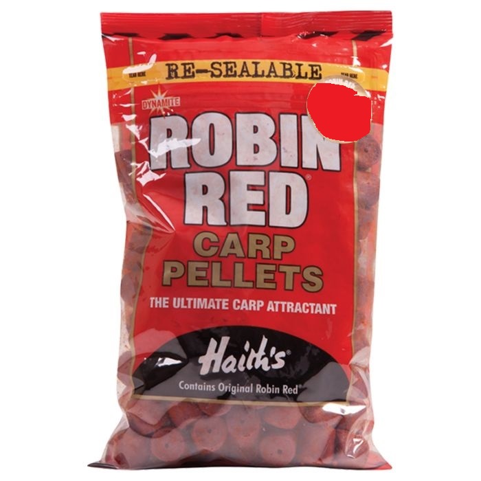 Dynamite Baits Robin Red Pre-Drilled Pellets; 12 Mm; 900 Gr.