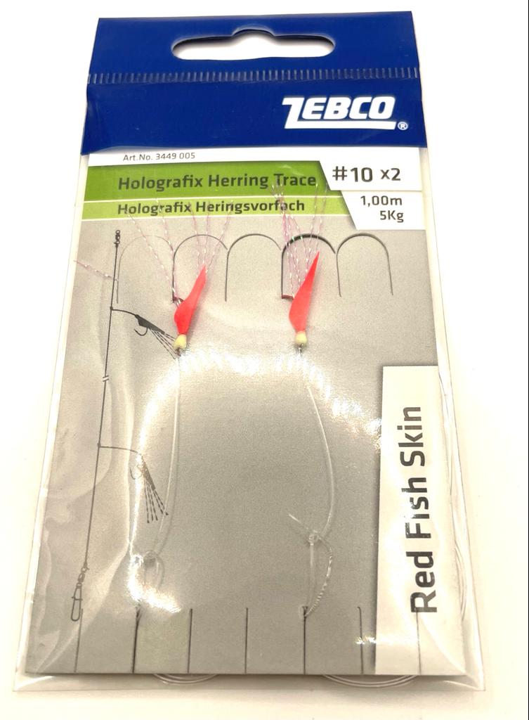 Zebco Holografix Herring Trace; Fisch Rot; 1,00 mm; 5 Kg