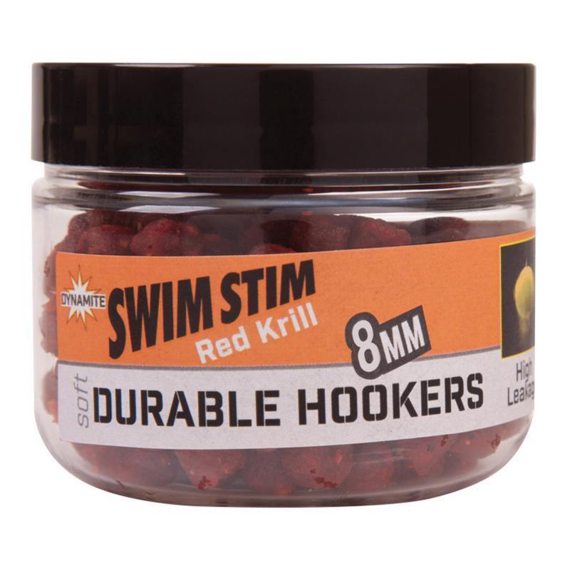 Dynamite Baits Swim Stim Red Krill Durable Hookers; 8 Mm