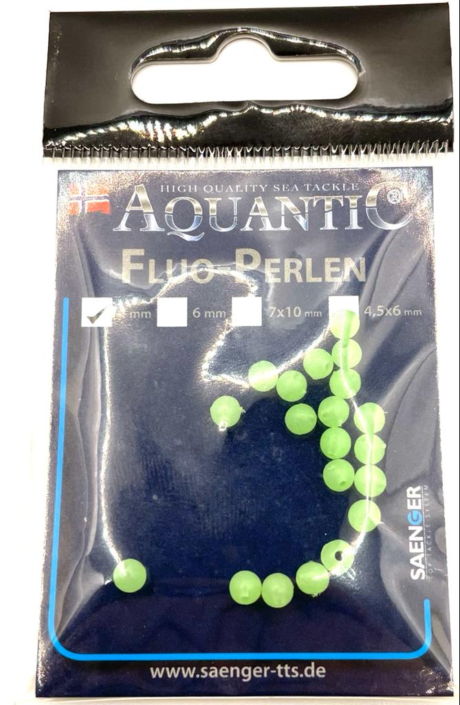 Aquantic Fluo Perlen 4 mm rund