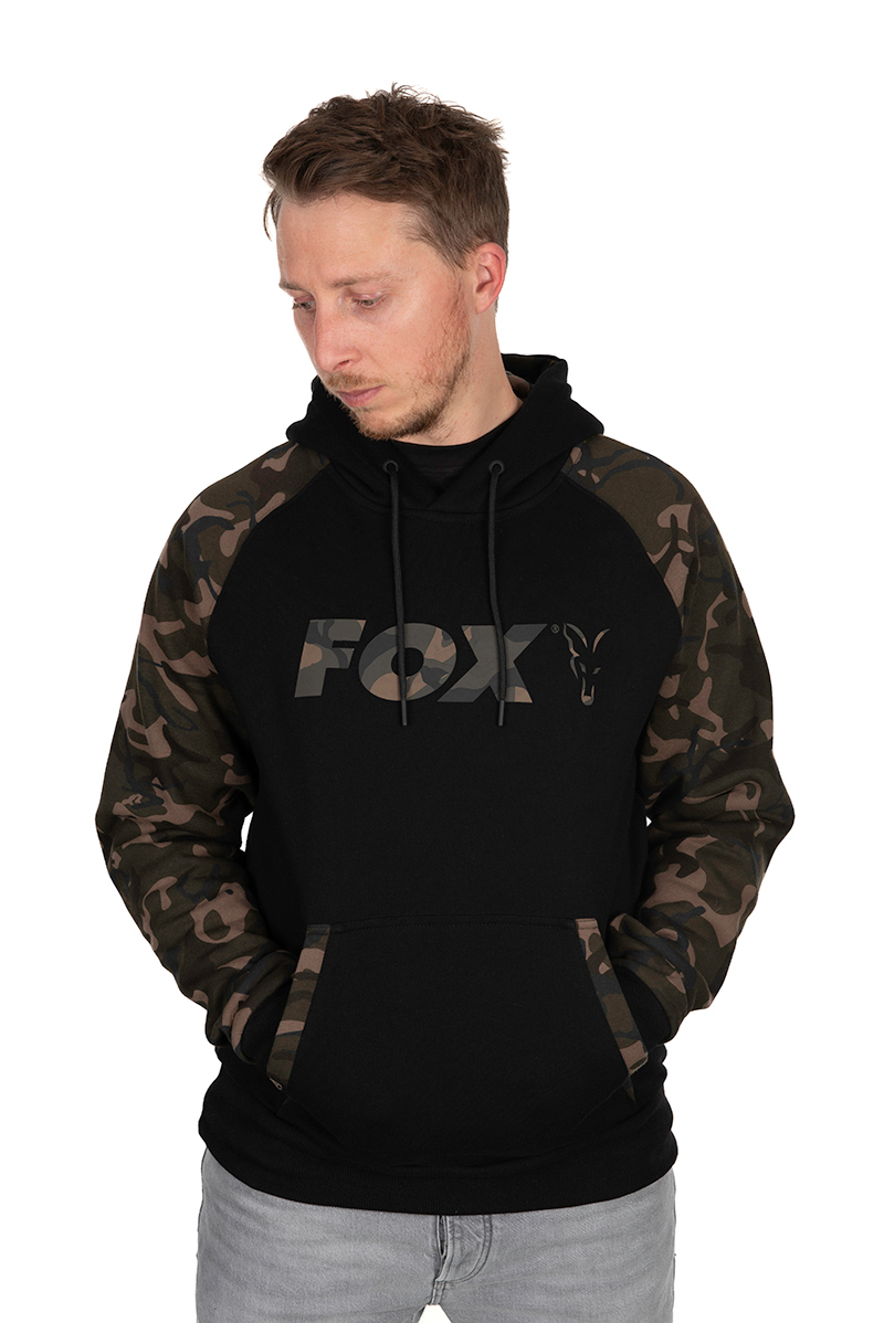 Fox Black/Camo Raglan Hoody 2XL