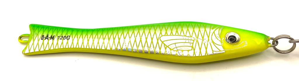 DAM Blitz Pilker 120 g grün/gelb