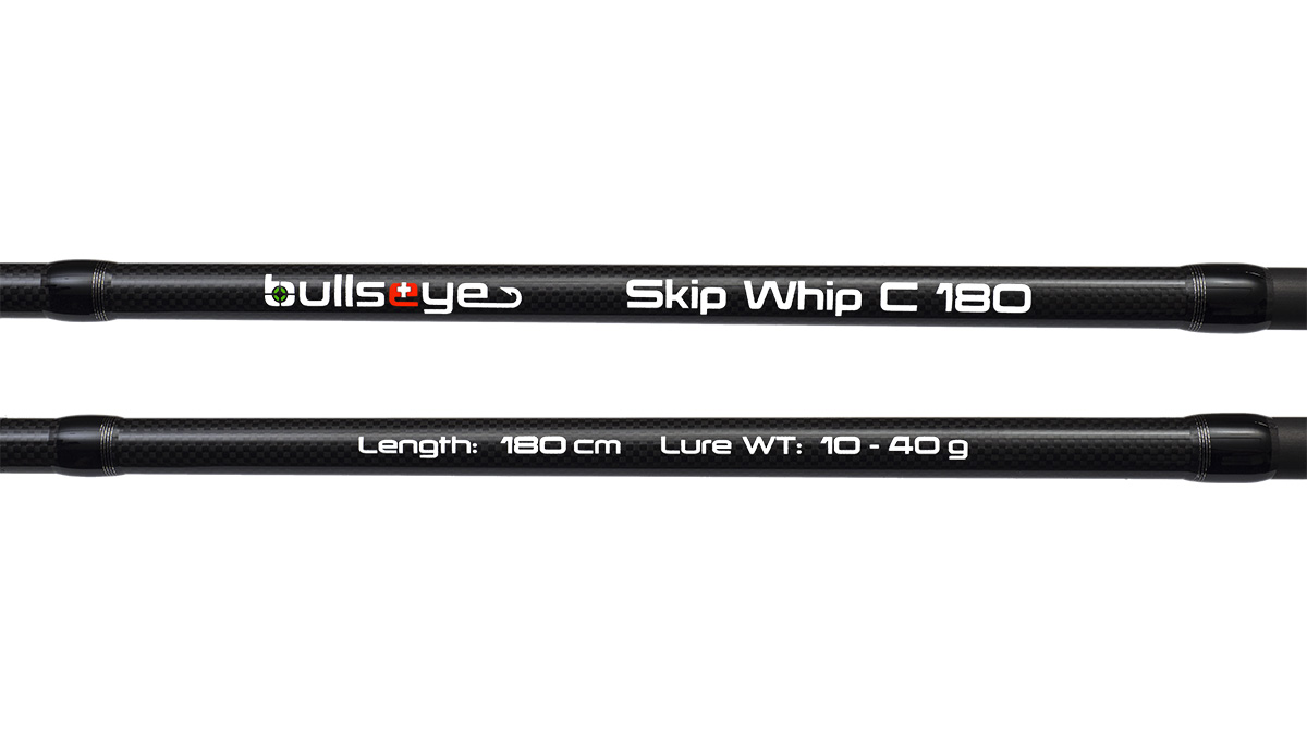 Bullseye Skip Whip Cast; L: 1,80 m; Wg: 10 - 40 gr. Bullseye Skip Whip Cast; L: 1,80 m; Wg: 10 - 40 gr.