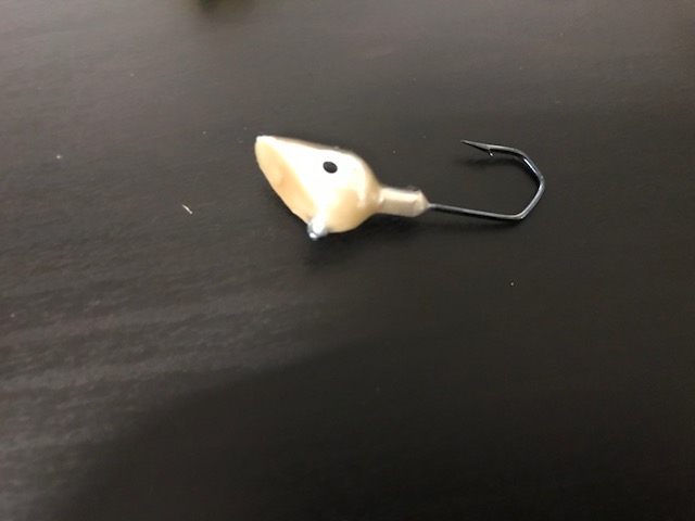 Schwimmende Jighaken; Schwarz / Weiß; 2/0; 3 Stück; VMC