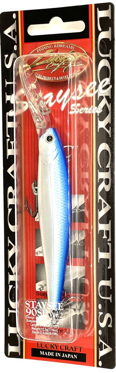 Lucky Craft Staysee 90 SP Deep Diving Minnow, suspending, 91,5 mm, 12,5 g, 2,5-3m, Citrus Shad
