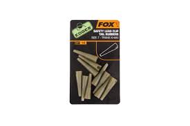 Fox Edges Safty Lead Clip; Size: 7; Trans Khaki; Qty. 10