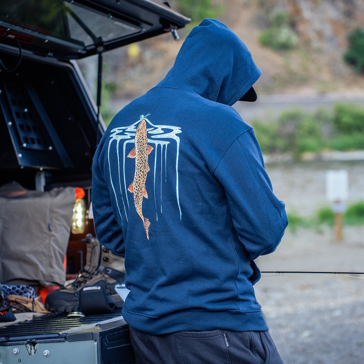Grundens Riser Hoodie Dark Navy XXL