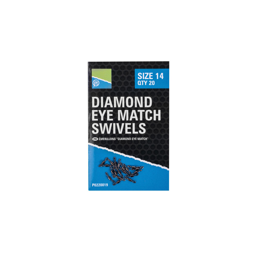 Preston DIAMOND EYE MATCH SWIVELS - SIZE 14