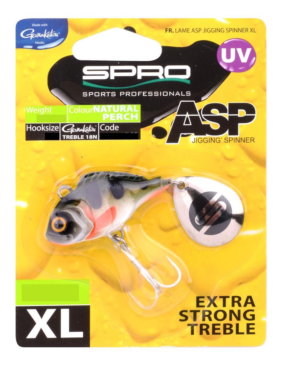 Spro ASP Spinner UV XL; 35 gr.; Natural Perch