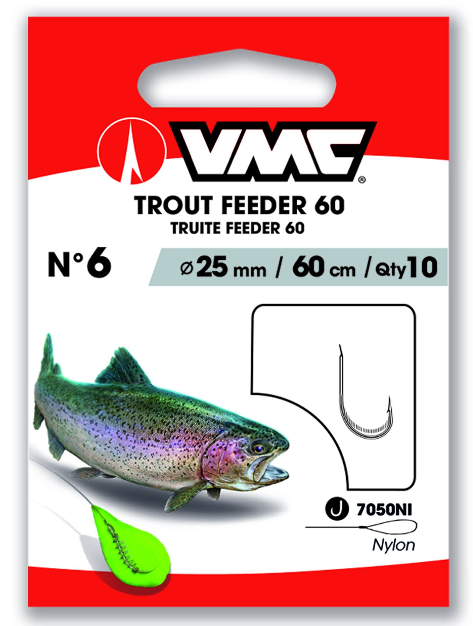 VMC Forelle Feeder Nickel 60 cm # 8 / 0,20 mm