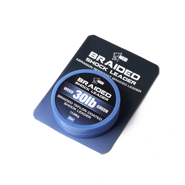 Nash Braided Shock Leader 30lb (13.6kg) 25 metres