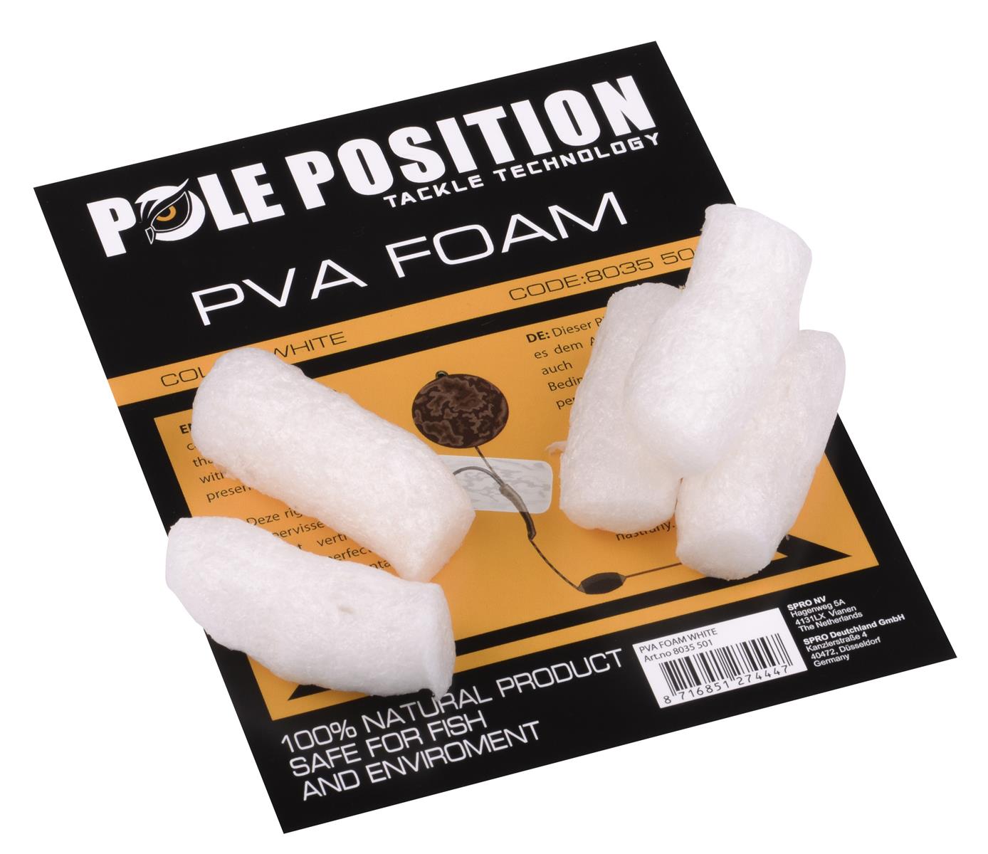 Pole Position PVA Foam; White