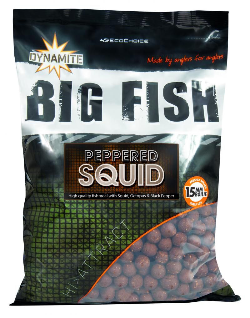 Dynamite Baits Big Fish Peppered Squid Boilies 1 Kilo 20 mm