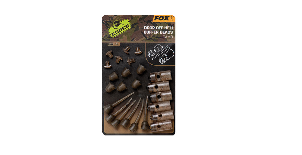 FOX Edges Camo Drop Off Heli Buffer Bead Kit; Qty. 6
