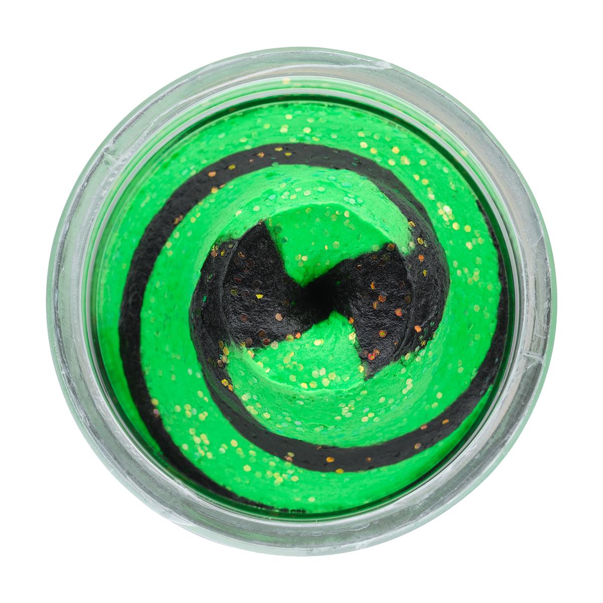 Berkley PowerBait® Natural Glitter Trout Bait; Black & Spring Green; 50 gr.