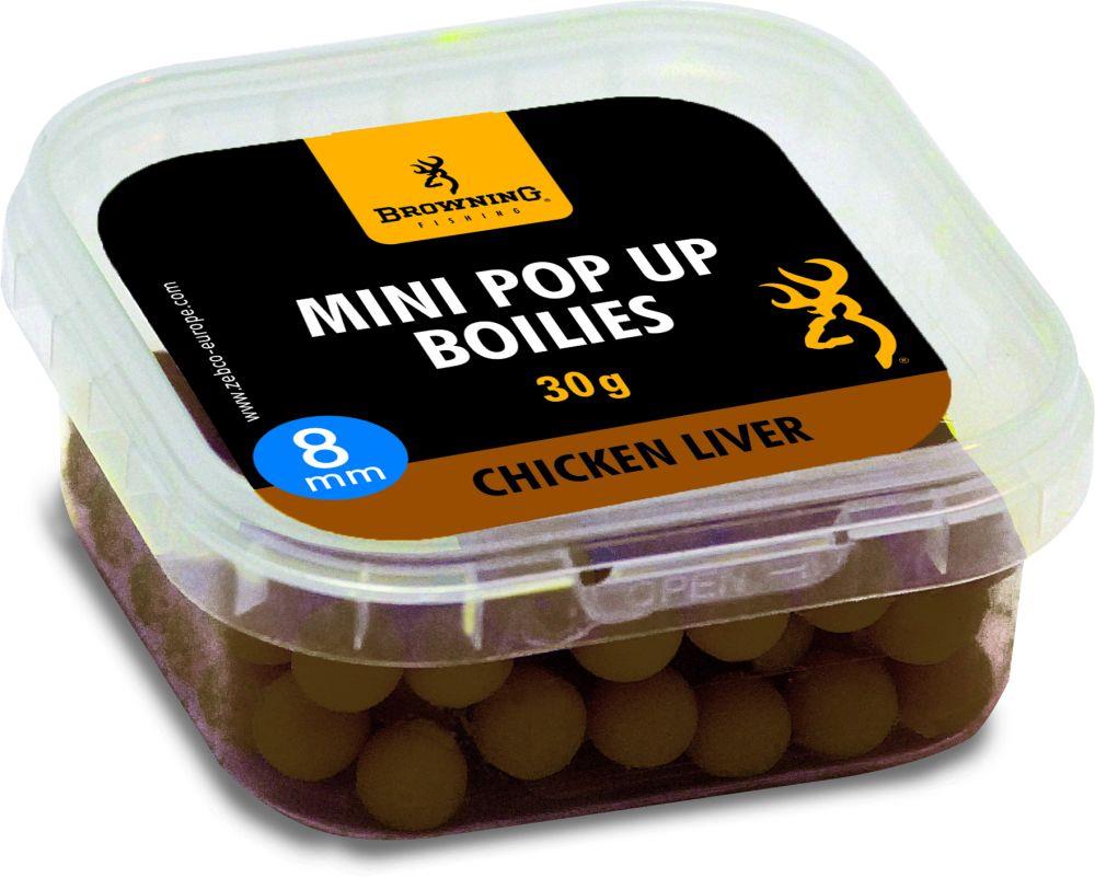 Browning Mini Pop Up Boilies Chicken Liver; 10 mm; 30 g