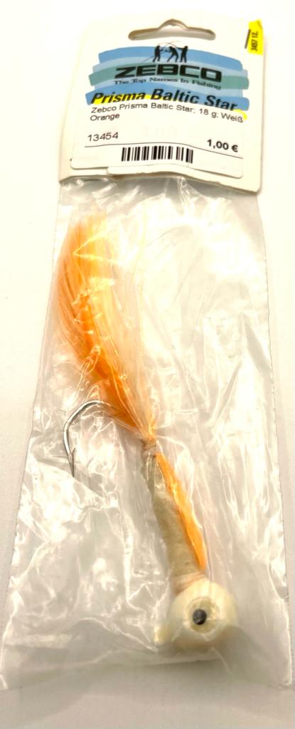 Zebco Prisma Baltic Star; 18 g; Weiß / Orange