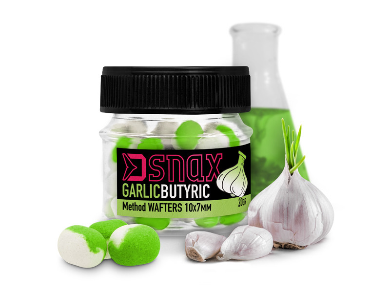 Delphin D SNAX WAFT Köder 7 x 5,5 mm Knoblauch-Butyric
