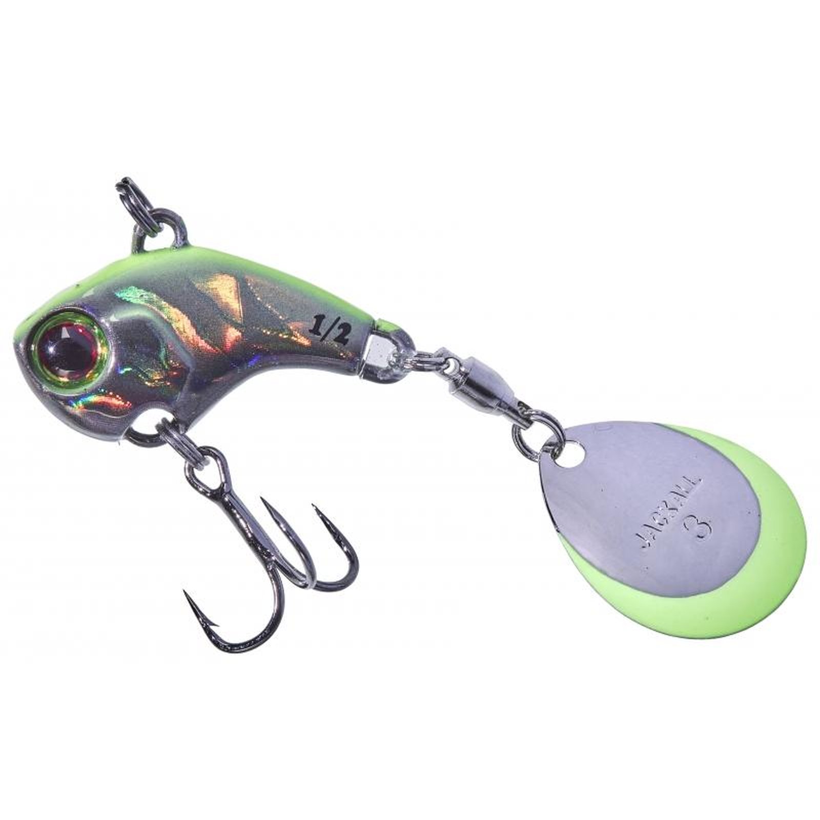 Illex Deracoup; Silver Chartreuse Back; 1/2 OZ ( 14 gr.)