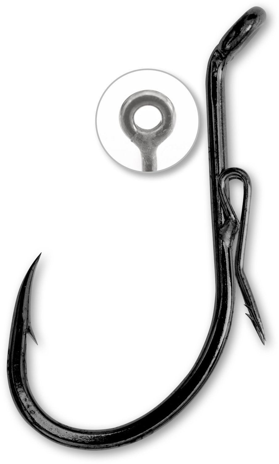 Black Cat Ghost Rig Hook; schwarz nickel; Sz. 7/0; 5 pcs