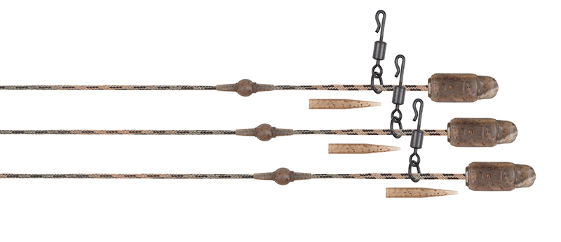 Fox Edges Submerge Camo Heli-Clip Rigs Leadcore 50 lb