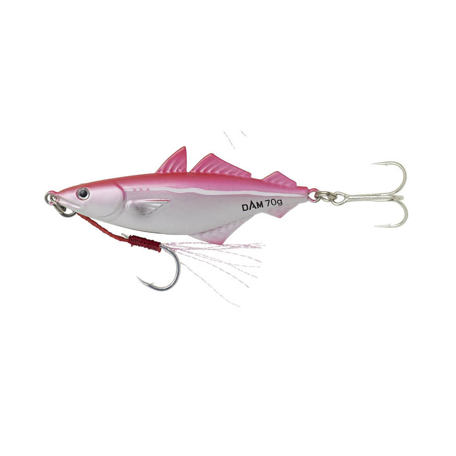 DAM® SALT-X COALFISH CASTING JIGS; Pink UV; 70 gr.; 9,5 cm